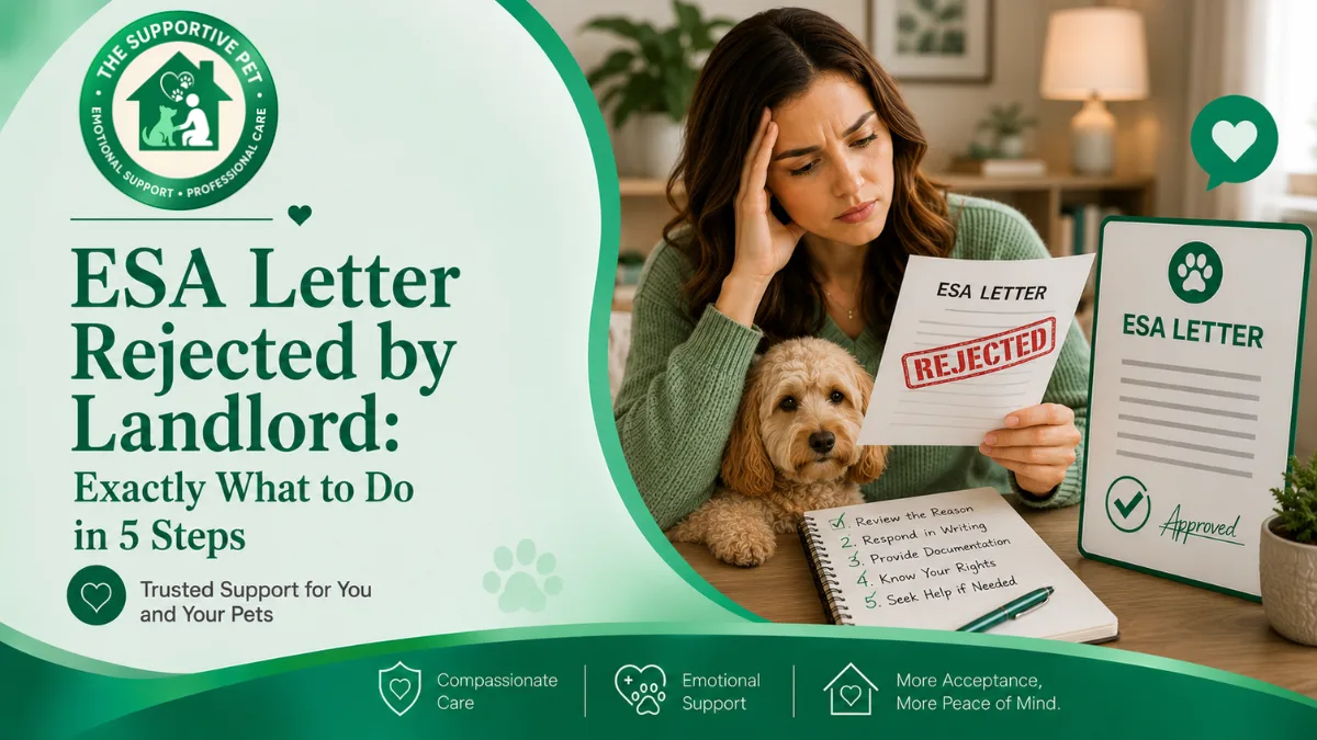 ESA Letter Rejected by Landlord: Exactly What to Do in 5 Steps